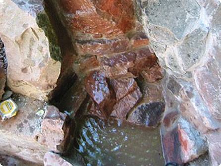 The water feature at Bellevue Crescent.
